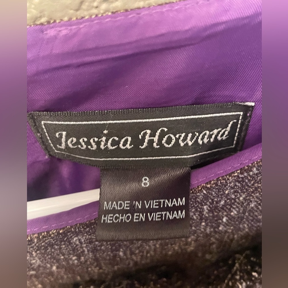 Jessica Howard Brown Dress with Purple Lining - Picture 4 of 6